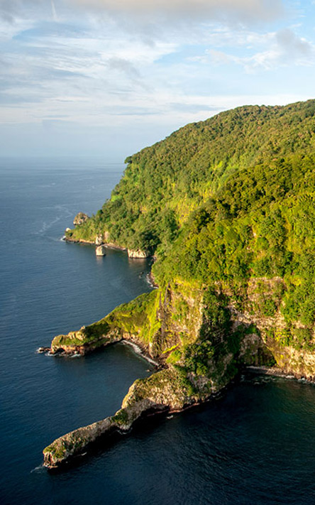 Parque Nacional Isla del Coco, Foto Aerea Cocos Island National Park, Aereal View