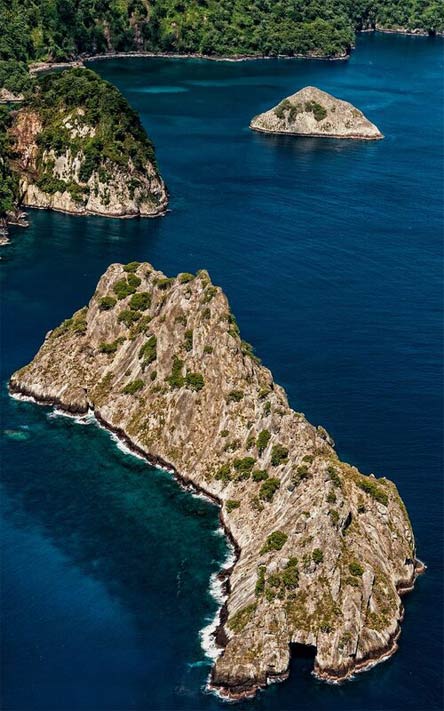 Isla del Coco Costa Rica - Foto aérea islotes