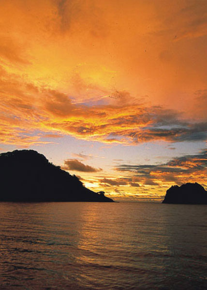 Atardecer en Isla del Coco