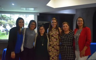 De izquierda a derecha: Andrea Montero de Faico, Yesenia Salazar y Daniela Aguilar de Kerigma Comunicación, Magaly Cordero, Karla Salazar y Alejandra Villalobos.