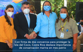 CON FIRMA DE DOS CONVENIOS PARA PROTEGER LA ISLA DEL COCO, COSTA RICA DESTACA IMPORTANCIA DE CONSERVACIÓN MARINA EN MES PATRIO