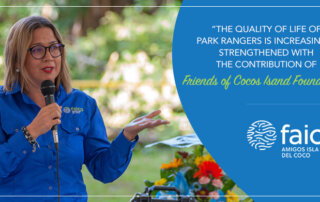 "The quality of life of park rangers is increasingly strengthened with the contribution of the Friends of Cocos Island Foundation"